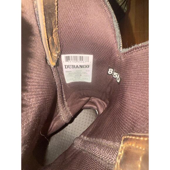 Rebel™ by Durango® Coffee & Cactus Pull-On Western Boot Sz 8.5 - Picture 5 of 9